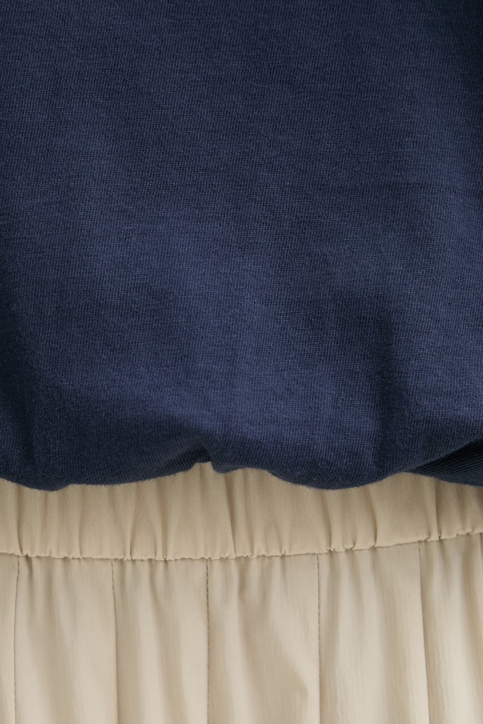 rag & bone τοπ γυναικείο βαμβακερό Mica RE9D26PT3MW σκούρο μπλε
