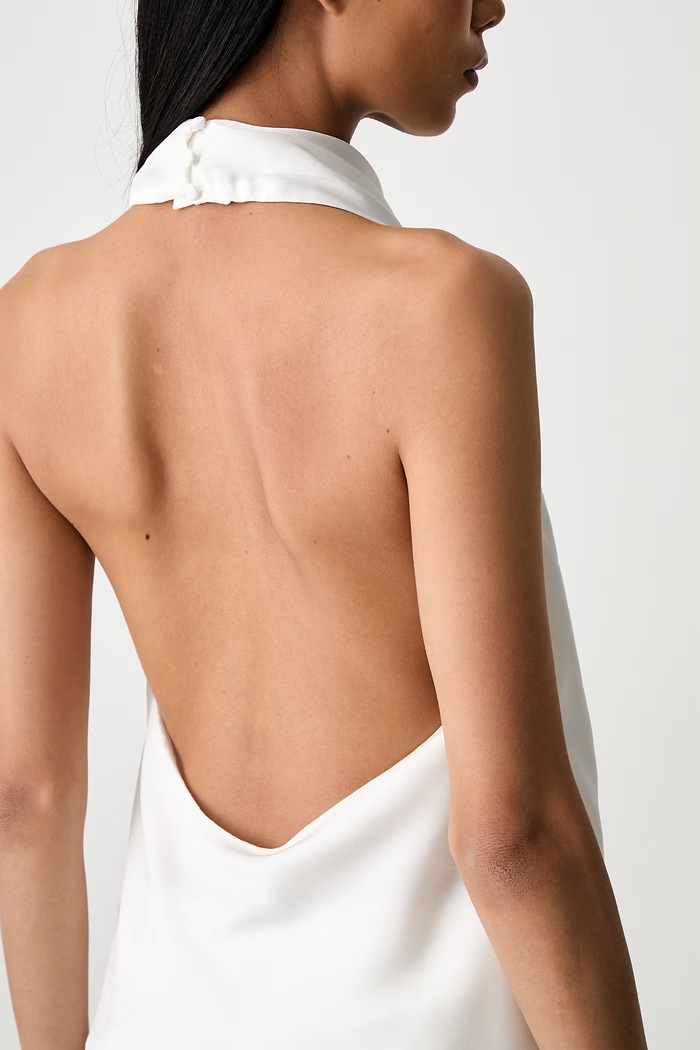 Bardot bluzka halter damska SOLENE 60465TB beżowy