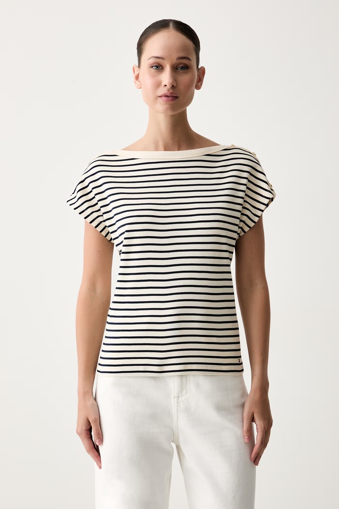 Tommy Hilfiger T-shirt damska bawełniana granatowy WW0WW50942