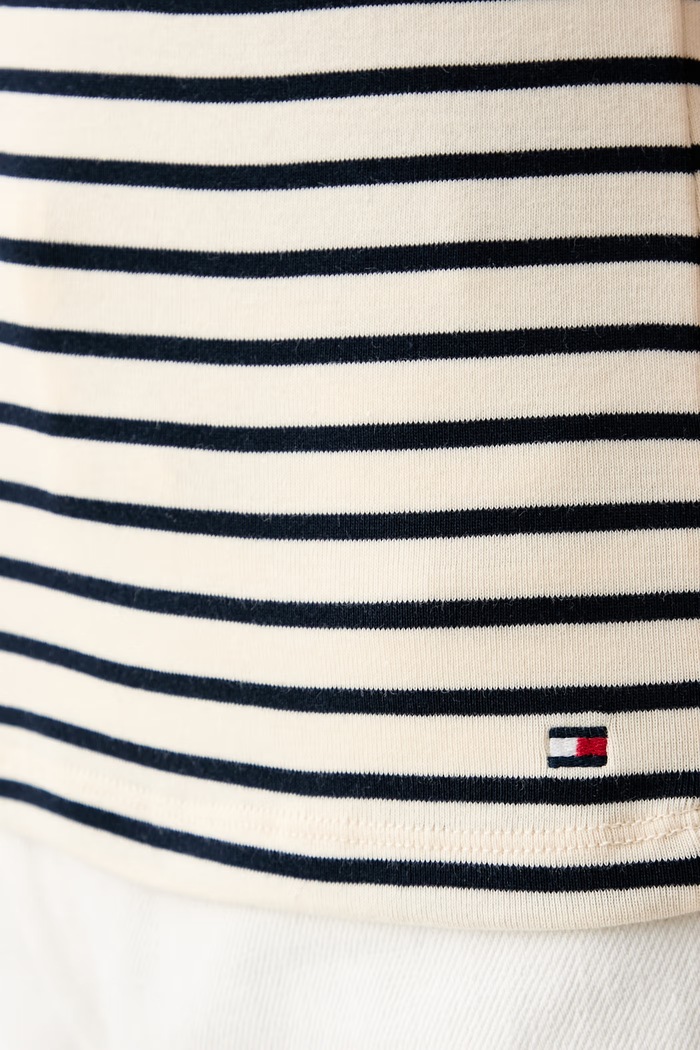 Tommy Hilfiger T-shirt damska bawełniana WW0WW50942 granatowy