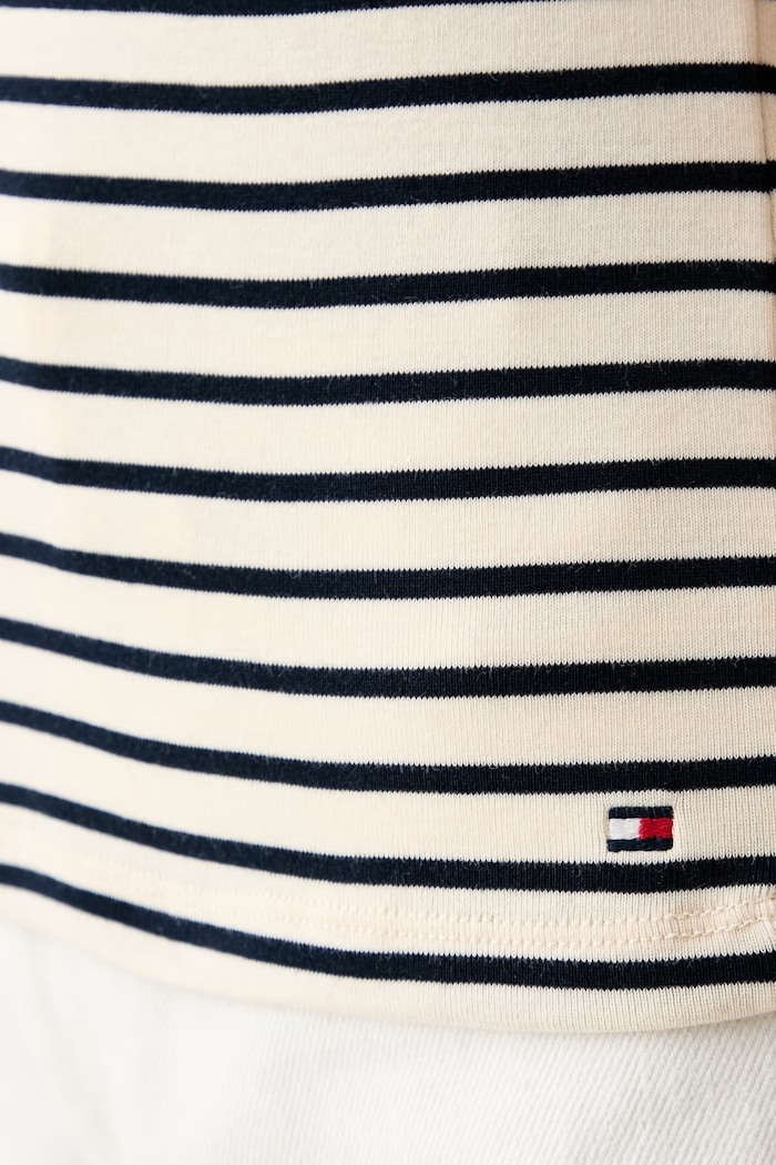 Tommy Hilfiger T-shirt damska bawełniana WW0WW50942 granatowy