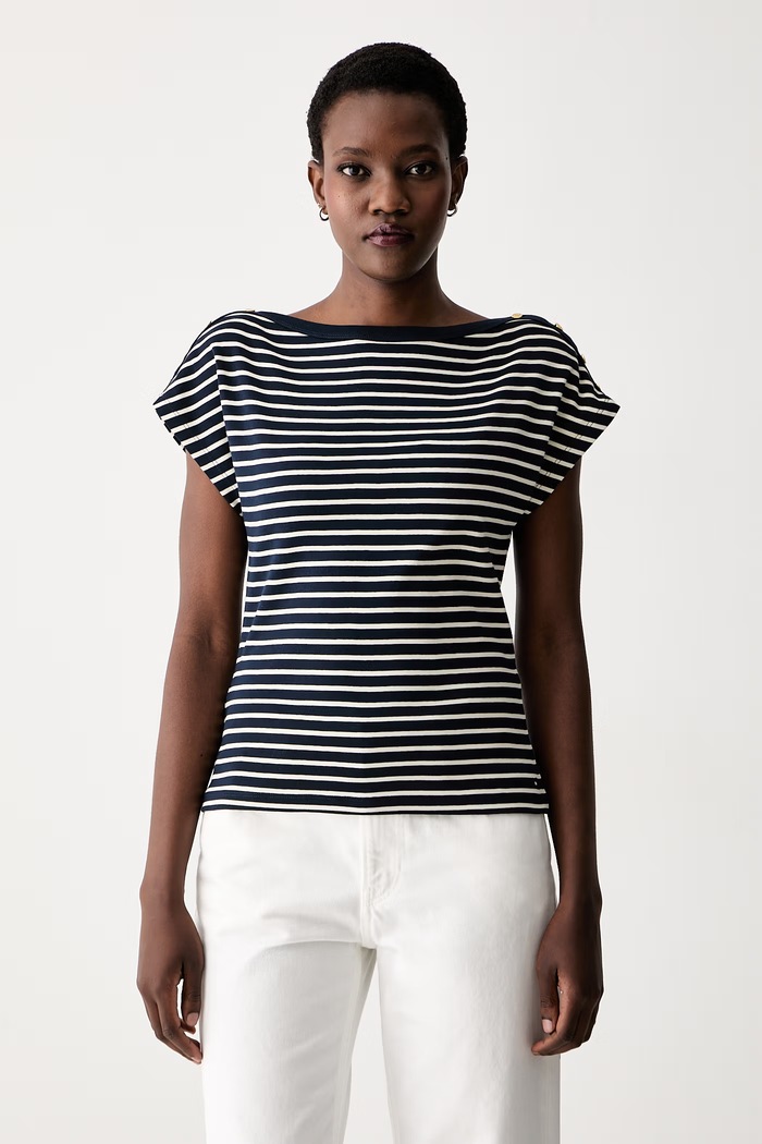 Tommy Hilfiger T-shirt damski bawełniany granatowy WW0WW50942