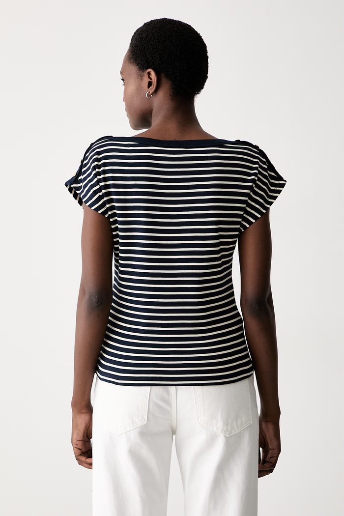 Odzież Tommy Hilfiger T-shirt damski bawełniany WW0WW50942 granatowy