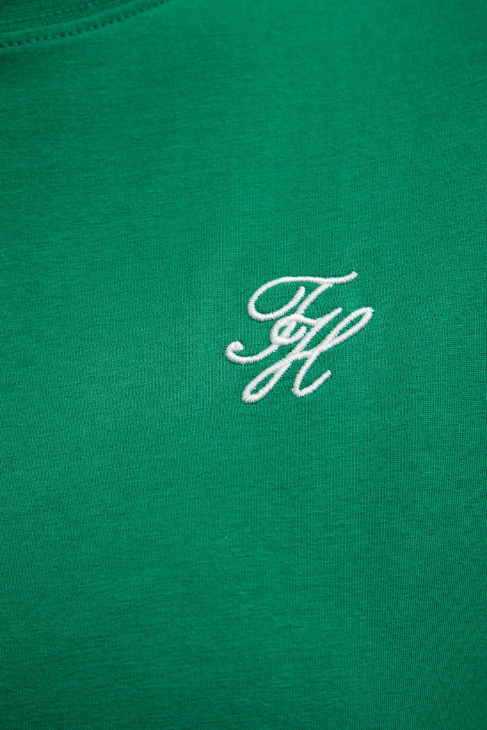 Tommy Hilfiger tricou pentru femei cu bumbac verde WW0WW49941