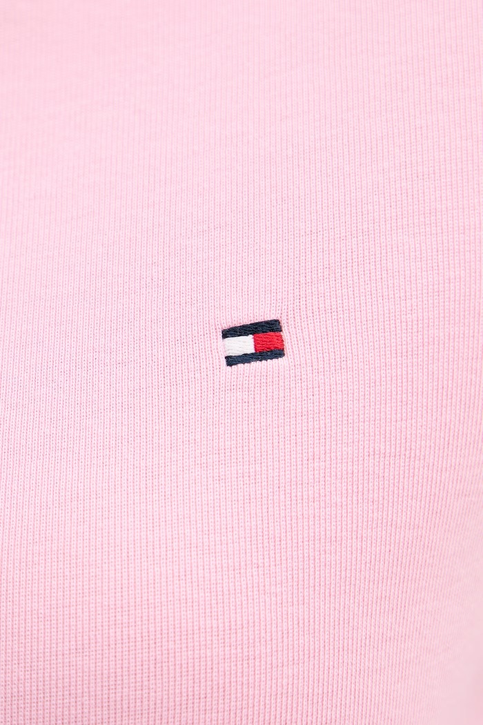 Tommy Hilfiger tričko s dlhým rukávom dámske bavlnené WW0WW49928 ružová