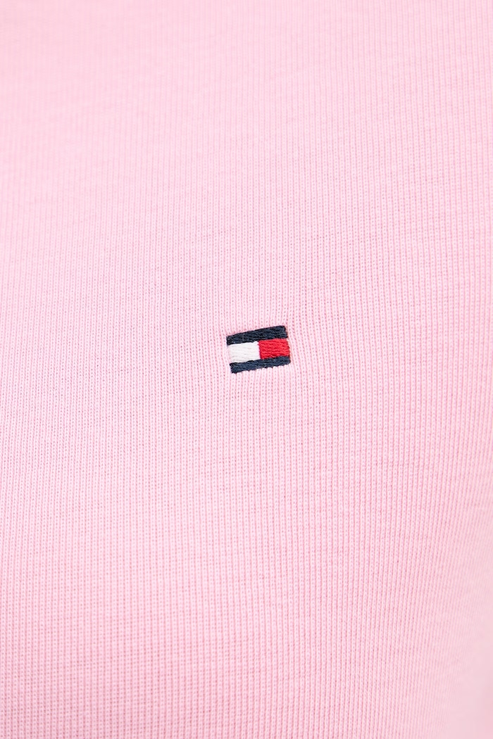 Tommy Hilfiger tričko s dlhým rukávom dámske bavlnené WW0WW49928 ružová