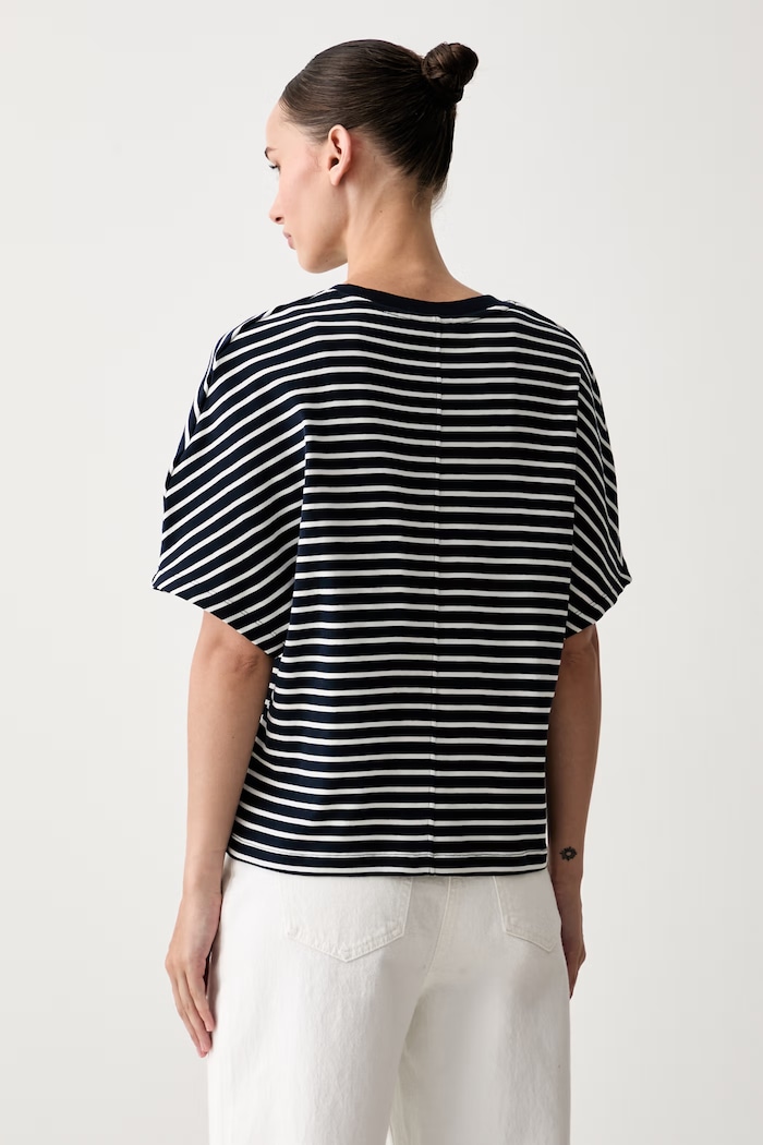 Odzież Tommy Hilfiger T-shirt damski bawełniany WW0WW49926 granatowy