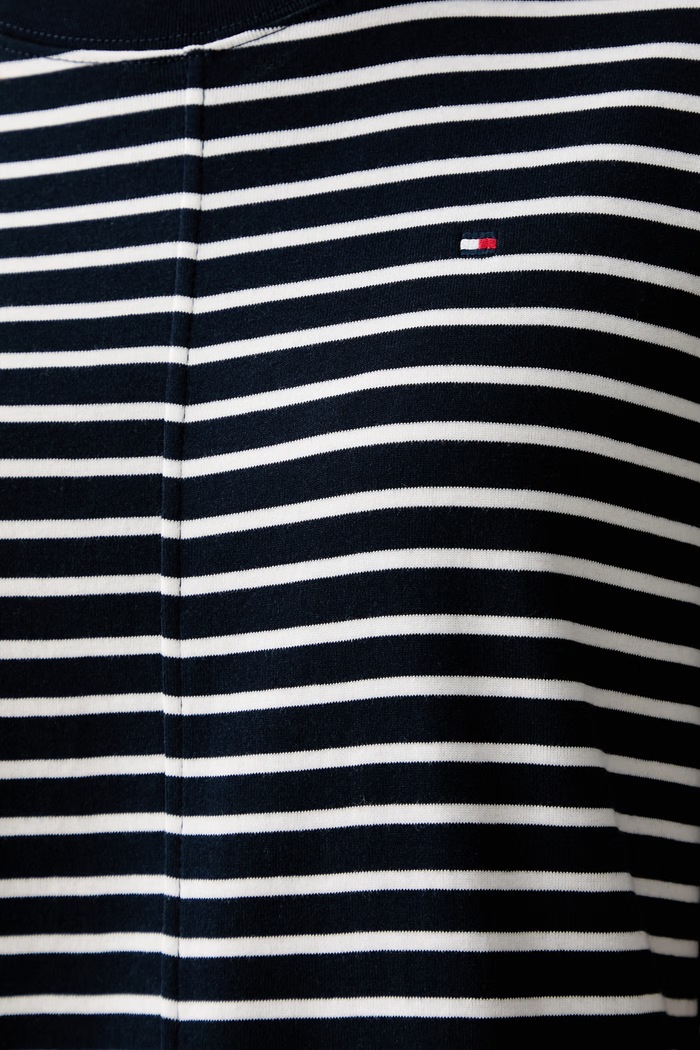 Tommy Hilfiger T-shirt damski bawełniany WW0WW49926 granatowy