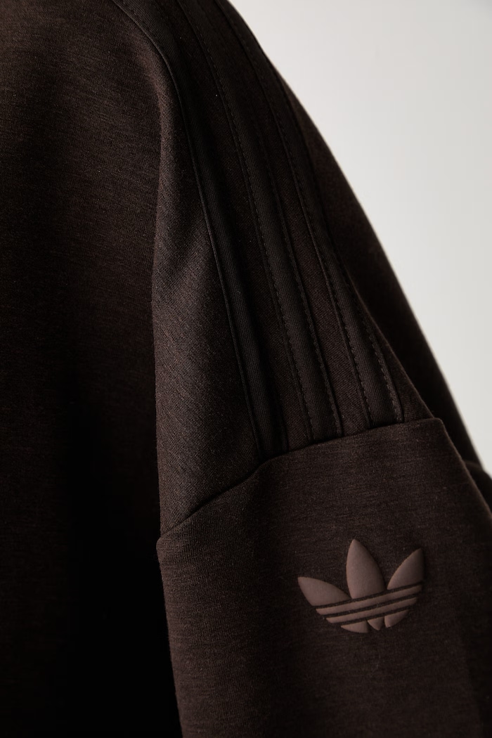 adidas Originals oversize t-shirt γυναικείο με lyocell KZ1131 καφέ
