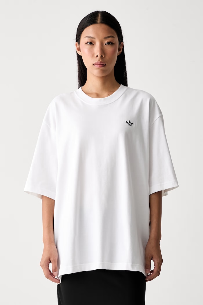 adidas Originals футболка для женщин из хлопка Essentials белый KT4807
