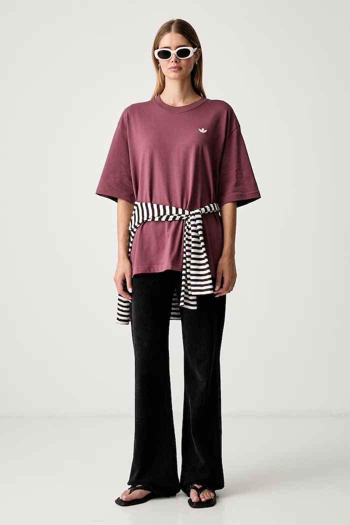 adidas Originals T-shirt damski bawełniany Essentials KT4806 różowy AW26
