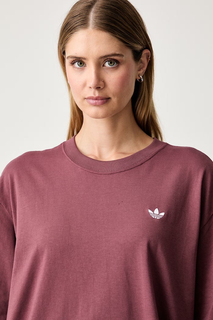 adidas Originals T-shirt damski bawełniany Essentials różowy KT4806