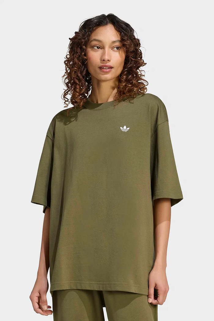 adidas Originals T-shirt γυναικείο βαμβακερό Essentials πράσινο KT4801