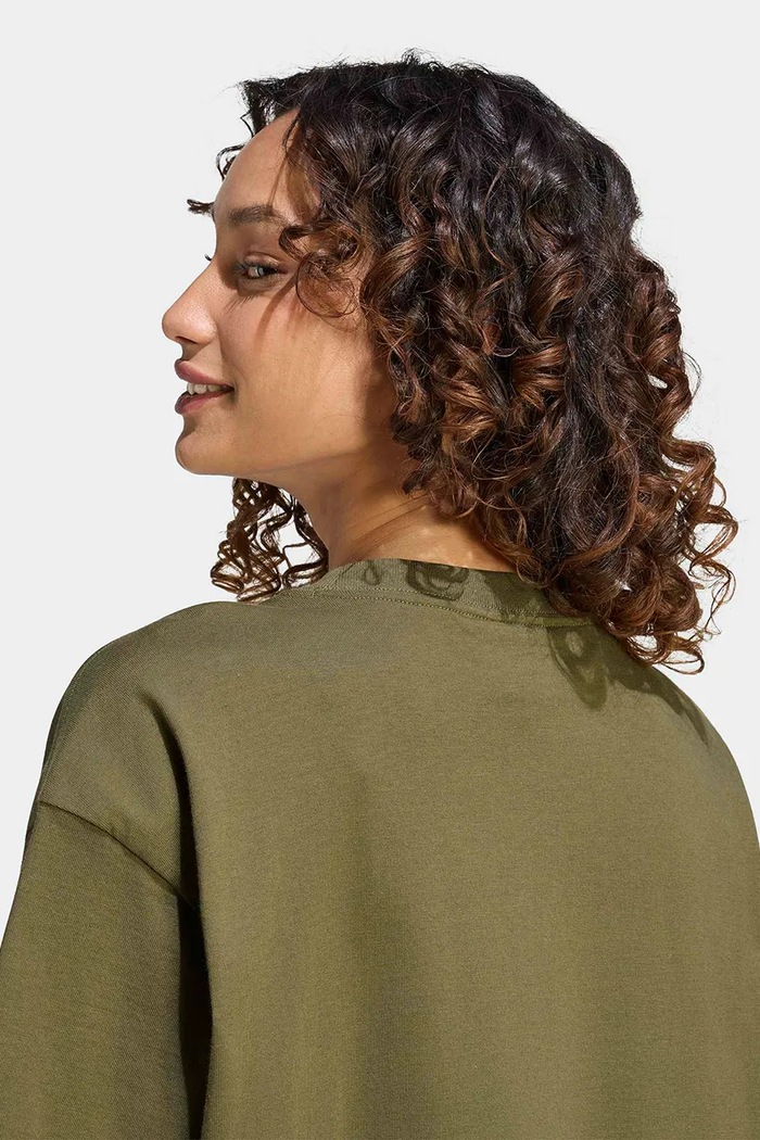 T-shirt γυναικείο βαμβακερό Essentials adidas Originals πράσινο KT4801