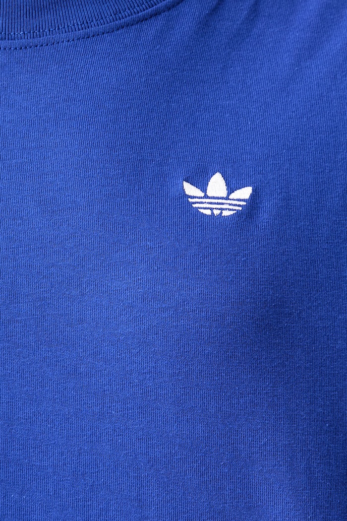 adidas Originals T-shirt oversize damski bawełniany Essentials KT4800 niebieski