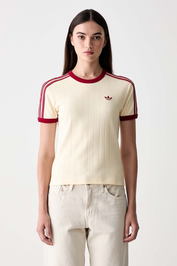 adidas Originals T-shirt damski bawełniany żółty KS9994