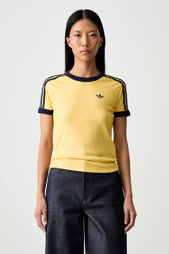 adidas Originals T-shirt damski Heather żółty KS9990