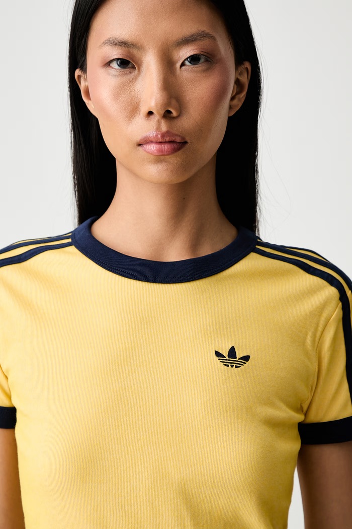 adidas Originals T-shirt damski Heather żółty KS9990