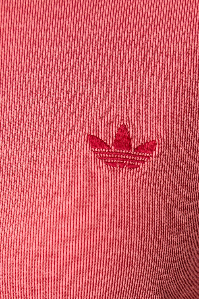 adidas Originals T-shirt basic damski z bawełną Heather KS9989 czerwony