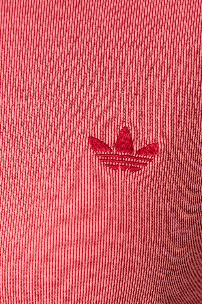 adidas Originals T-shirt basic damski z bawełną Heather KS9989 czerwony