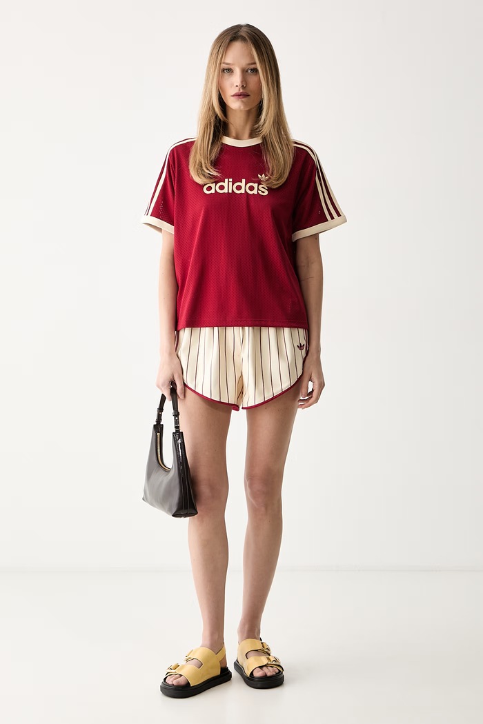 adidas Originals T-shirt damski KS9840 czerwony AW26