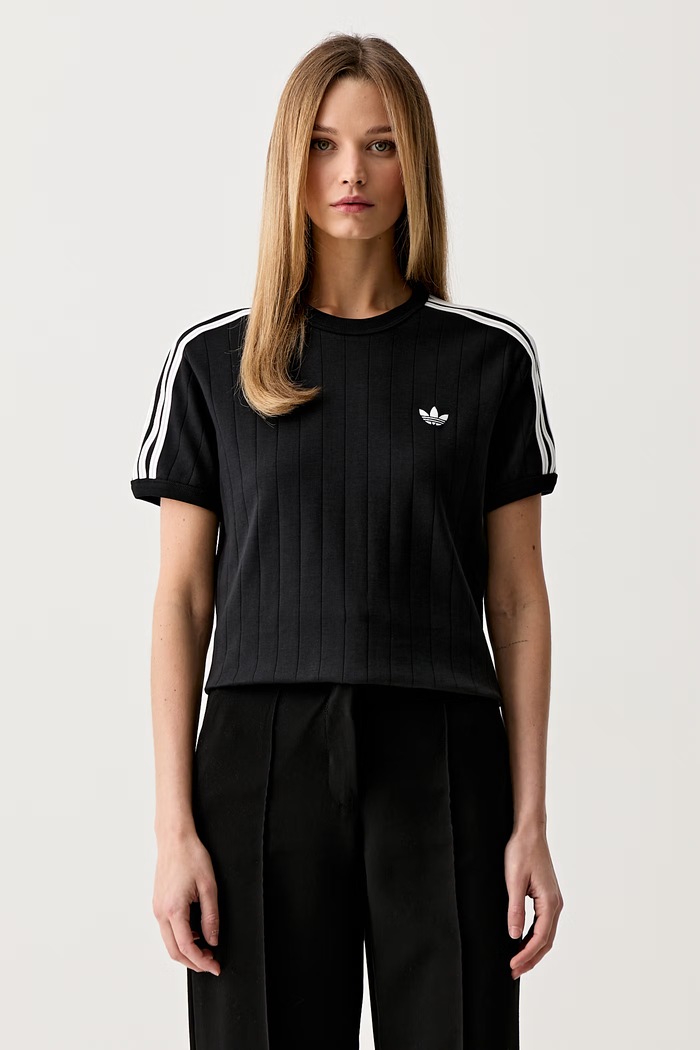 adidas Originals T-shirt damski bawełniany czarny KS6784