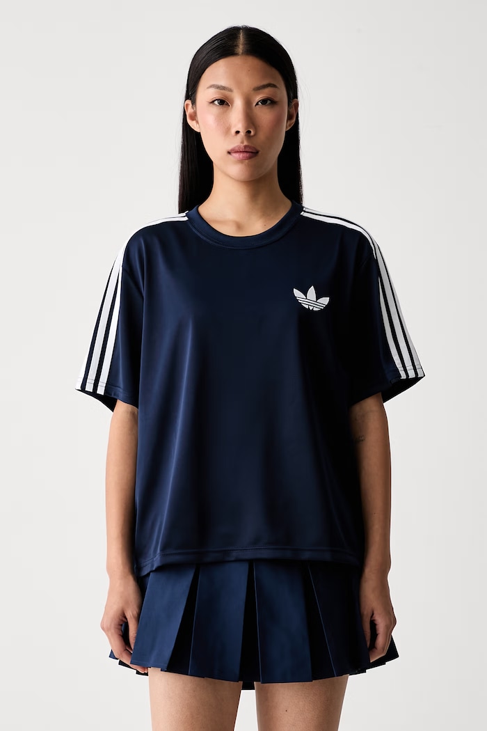 adidas Originals T-shirt damski Firebird granatowy KS4801.