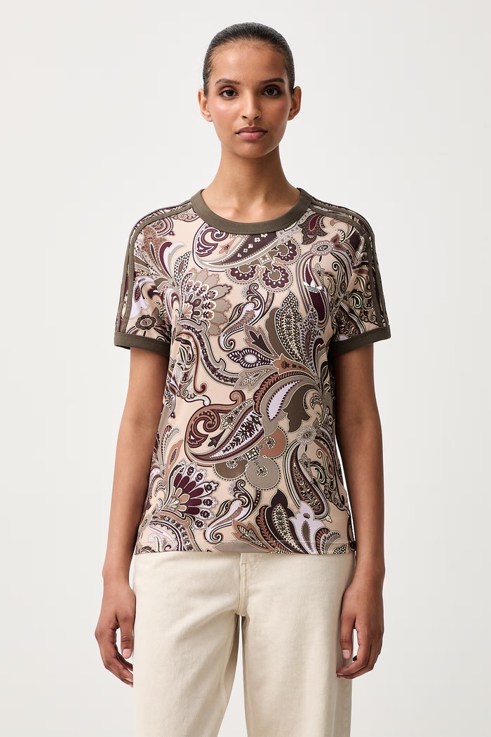 adidas Originals T-shirt damski z modalem Liberty beżowy KR6679