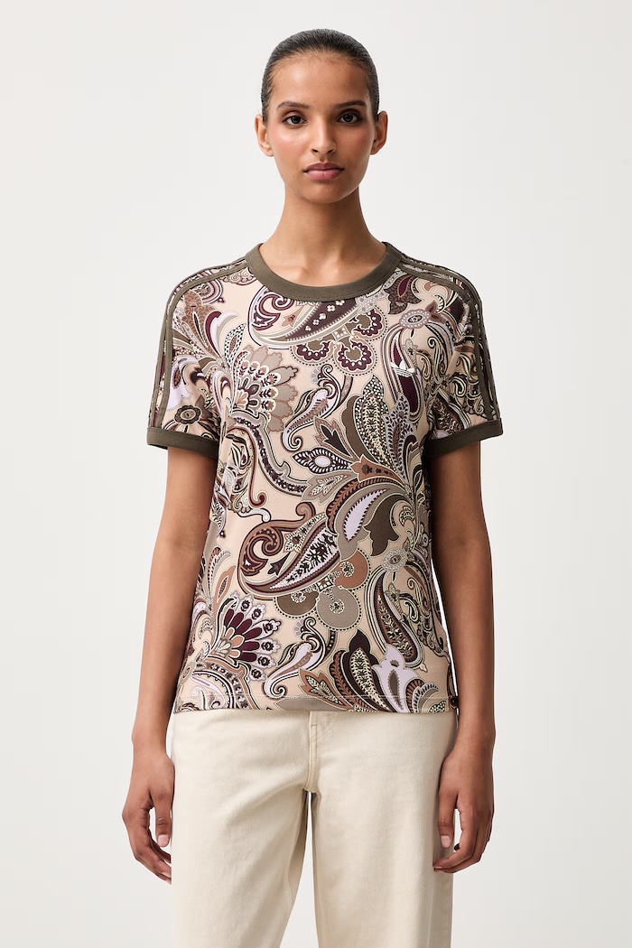 adidas Originals T-shirt damski z modalem Liberty beżowy KR6679