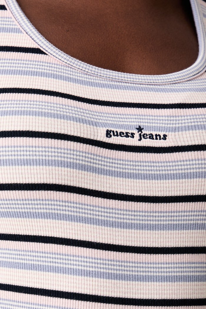 Guess Jeans top damski bawełniany z elastanem W6YP15.K3824
