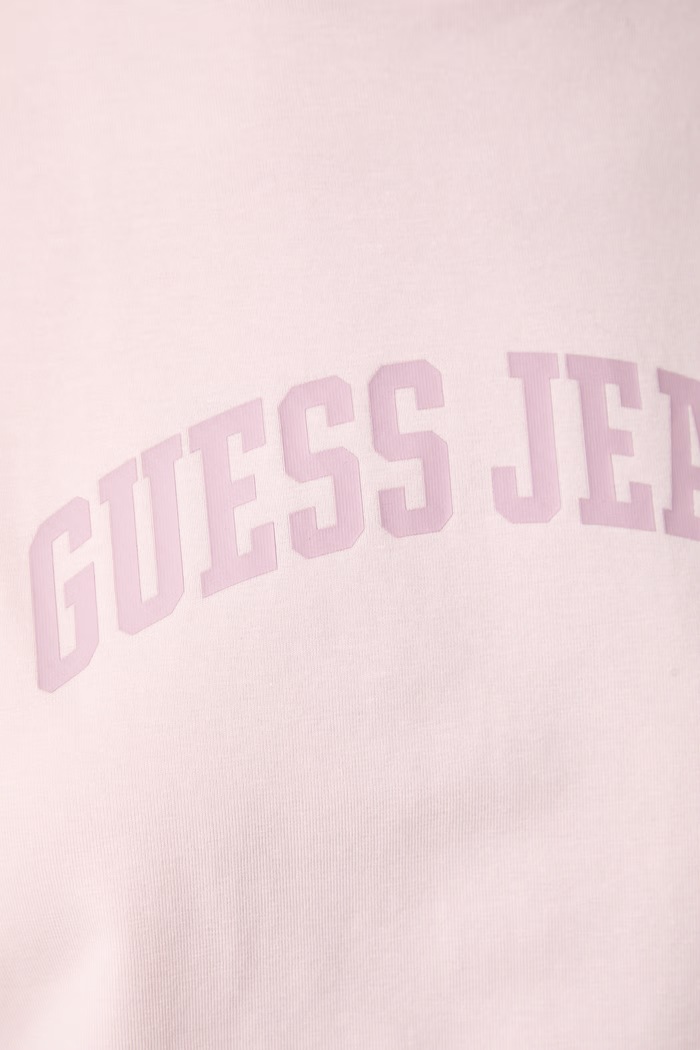Guess Jeans kratka majica ženska z bombažem W6YI50.K4678 roza