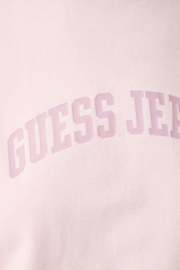 Guess Jeans kratka majica ženska z bombažem W6YI50.K4678 roza