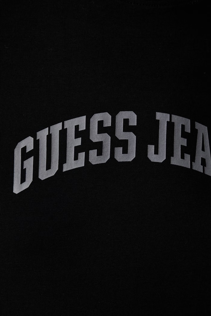 Guess Jeans kratka majica ženska z bombažem W6YI50.K4678 črna