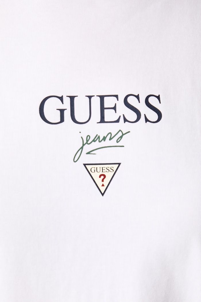 Guess Jeans T-shirt παιδικό βαμβακερό με ελαστάν W6YI49.K4677 λευκό
