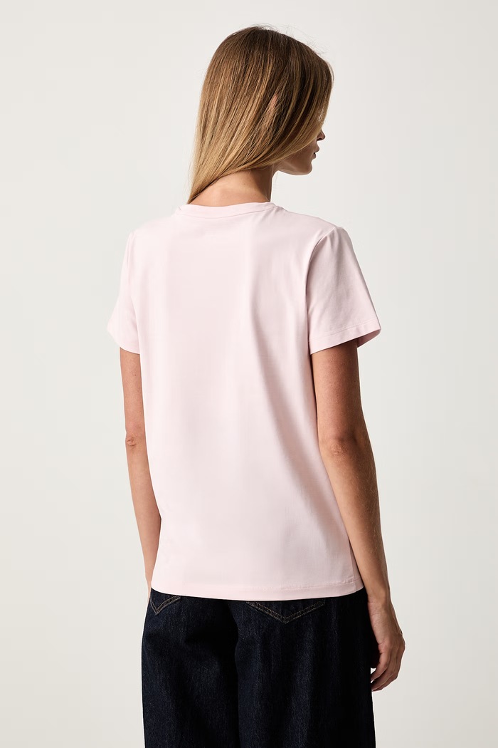 Odzież Guess Jeans T-shirt dziecięcy bawełniany z elastanem W6YI49.K4677 różowy