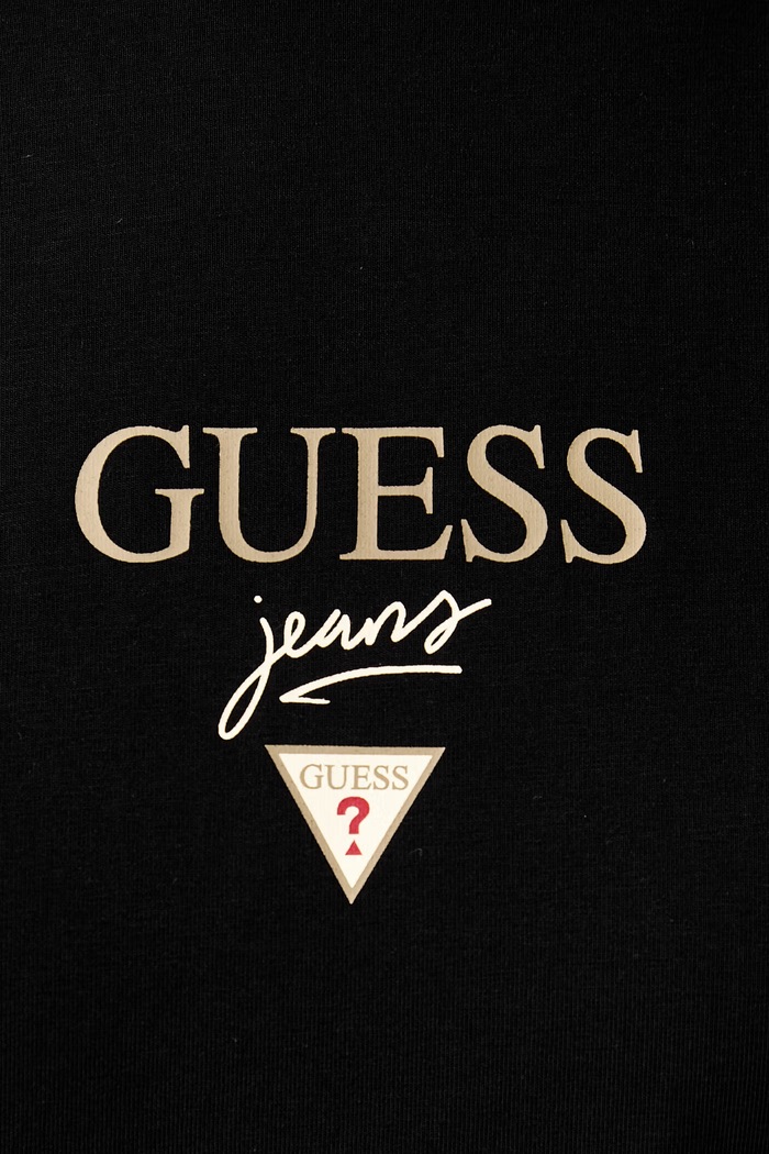 Guess Jeans T-shirt παιδικό βαμβακερό με ελαστάν W6YI49.K4677 μαύρο