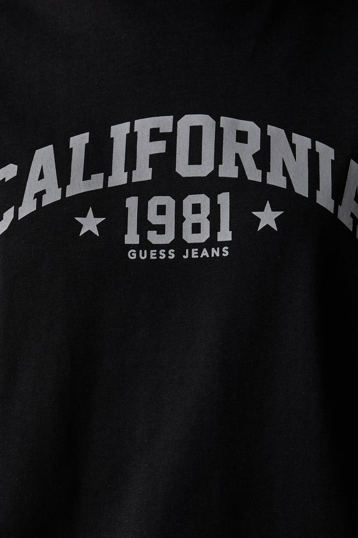 Guess Jeans T-shirt damski bawełniany W6YI10.K3687 czarny