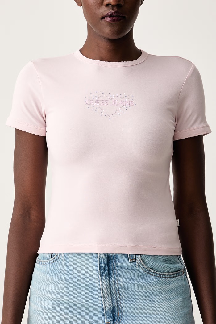 Guess Jeans tričko dámske s bavlnou ružová W6YI05.K3640