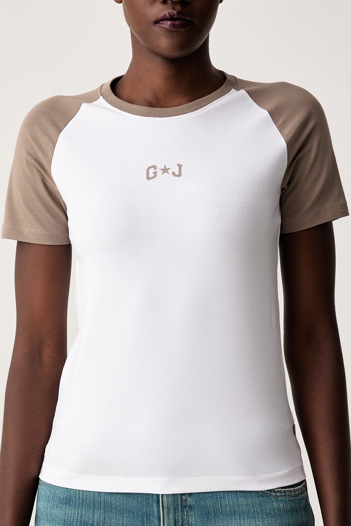 Guess Jeans t-shirt γυναικείο βαμβακερό με ελαστάν λευκό W6YI04.K3637