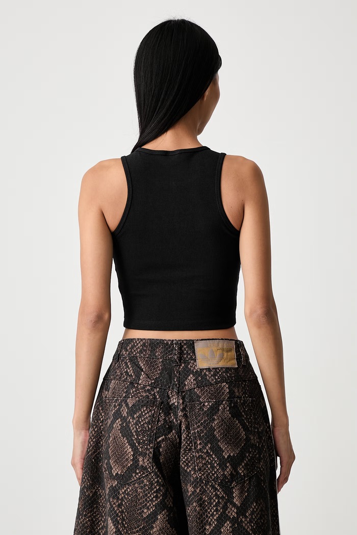 Odjeća adidas Originals crop top za žene Essentials KR3602 crna