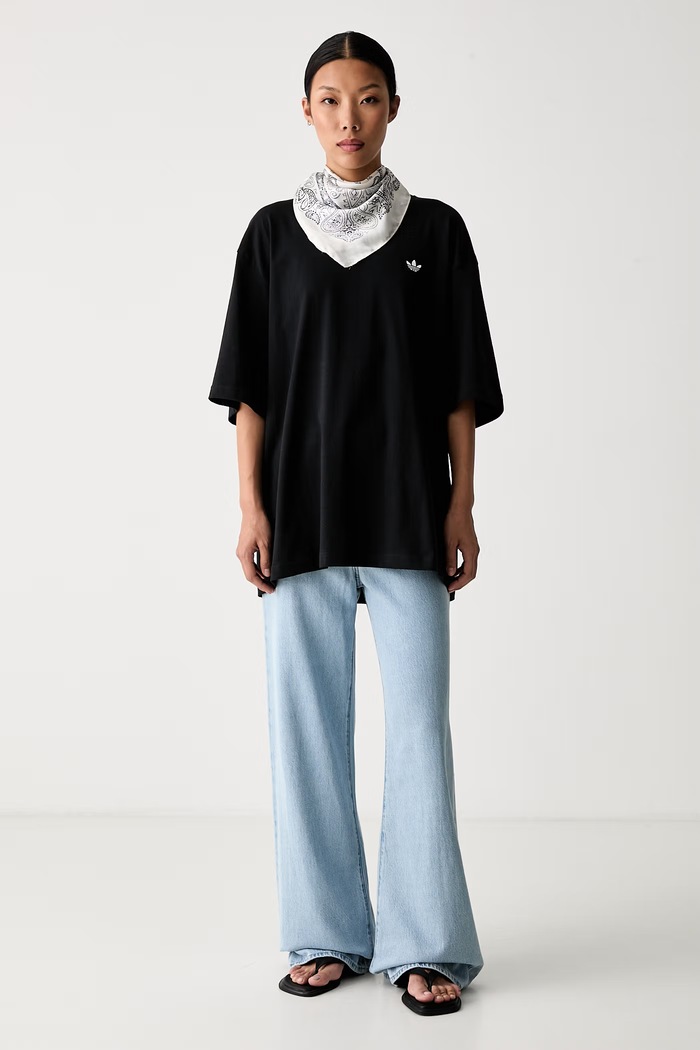 adidas Originals t-shirt γυναικείο βαμβακερό Essentials KR3595 μαύρο AW26