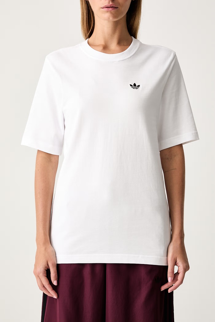 adidas Originals kratka majica ženska bombažna Essentials bela KQ6722