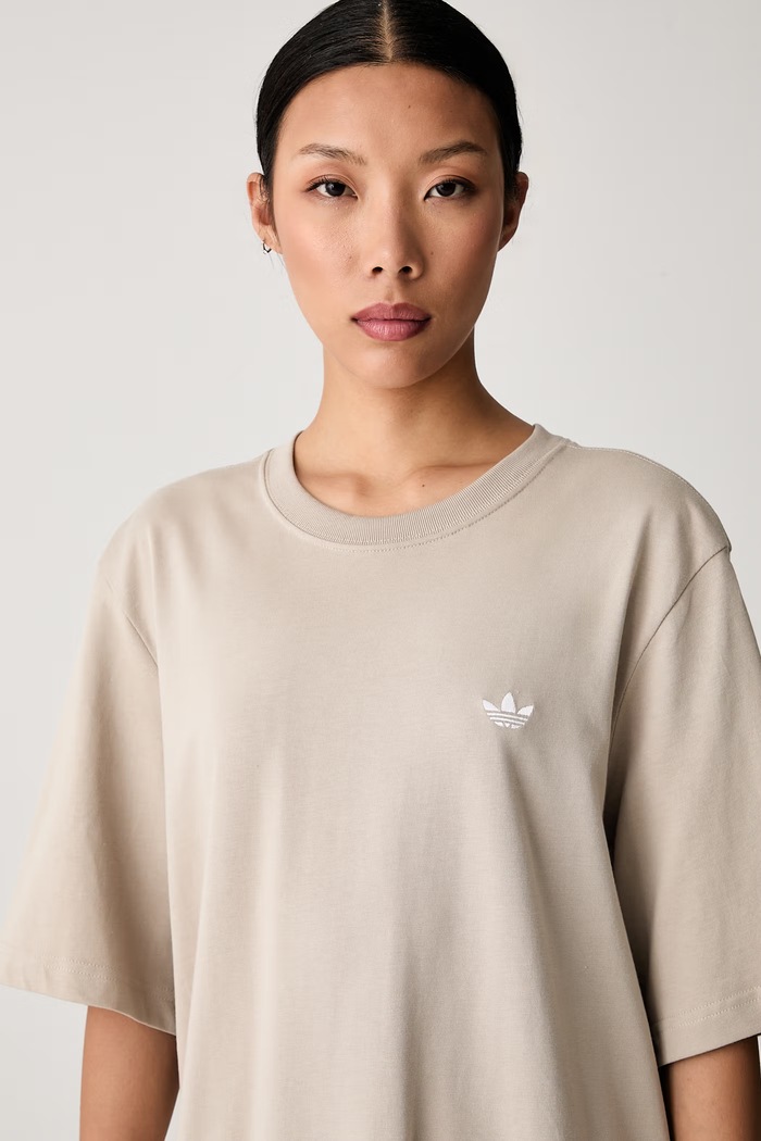 adidas Originals majica za žene od pamuka Essentials bež KQ6721