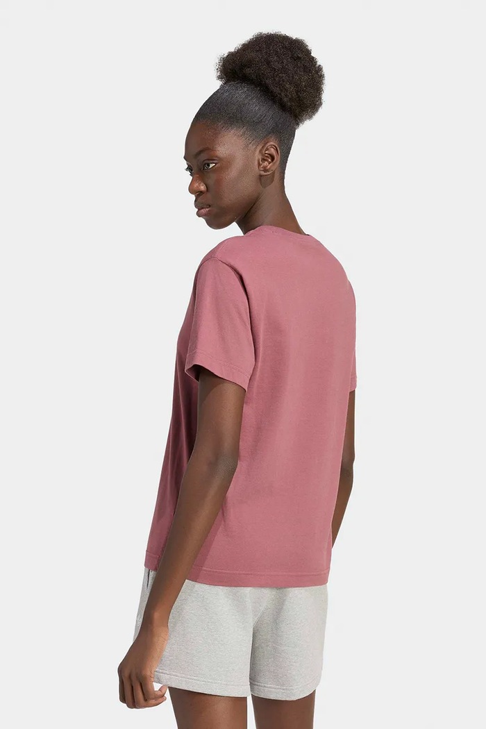 adidas Originals T-shirt damski bawełniany Essentials KQ6702 różowy AW26