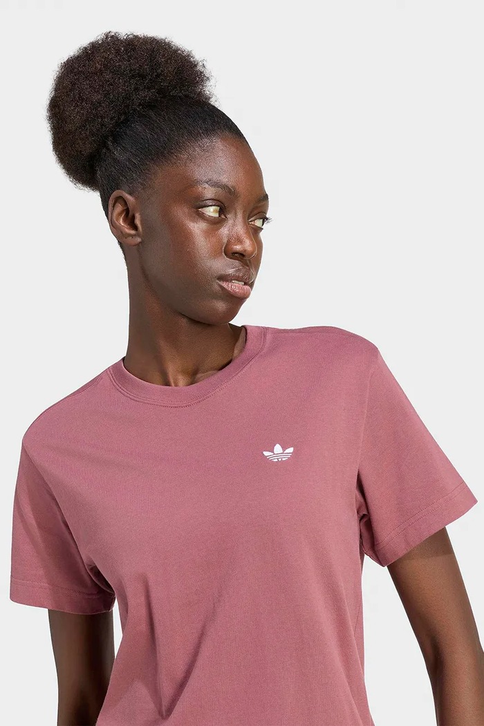 T-shirt damski bawełniany Essentials adidas Originals KQ6702 różowy