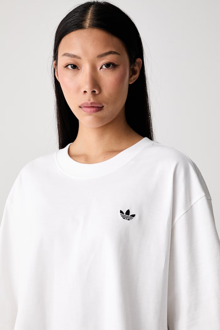 adidas Originals футболка для женщин из хлопка Essentials белый KQ6691