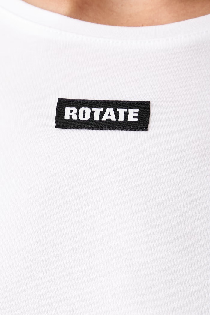 Rotate T-shirt damski z modalem 113131400 biały