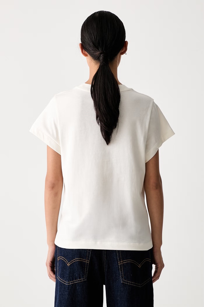 Odzież Farm Rio T-shirt damski bawełniany 357055 beżowy