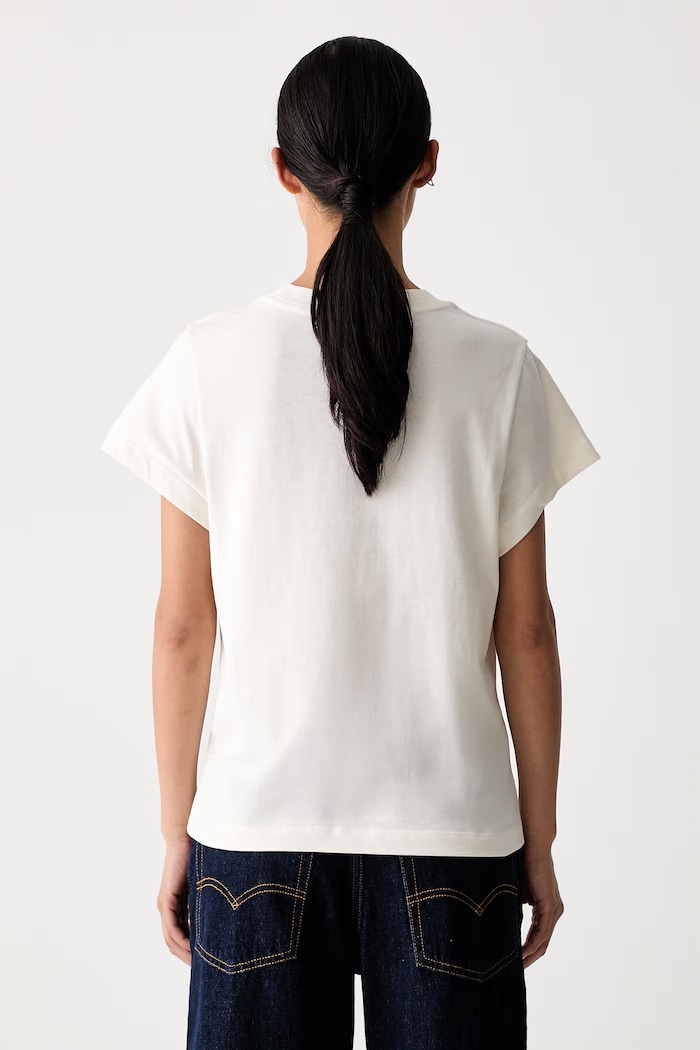 Odzież Farm Rio T-shirt damski bawełniany 357055 beżowy