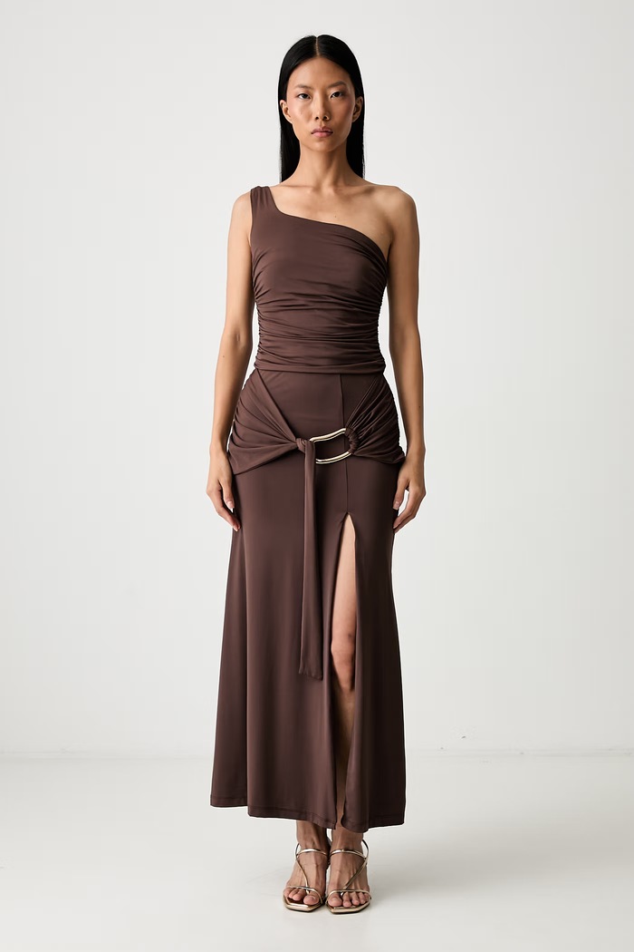 Bardot top damski DION 60538TB brązowy AW26